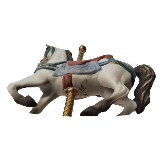 Carousel Horse Music Box Limited Edition Coin Signed Tobin Fraley on Belly Clown - Picture 7 of 8